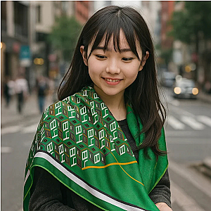 青青子衿 純蠶絲絲巾